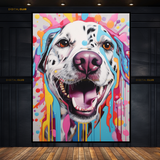 Dog Colour Splash Premium Wall Art