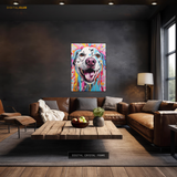 Dog Colour Splash Premium Wall Art