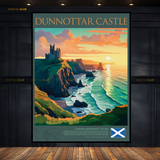 Dunnottar Castle SCOTLAND Premium Wall Art