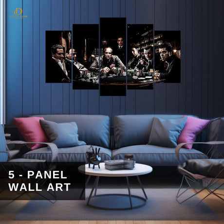 Godfather - Gangsters - 5 Panel Wall Art