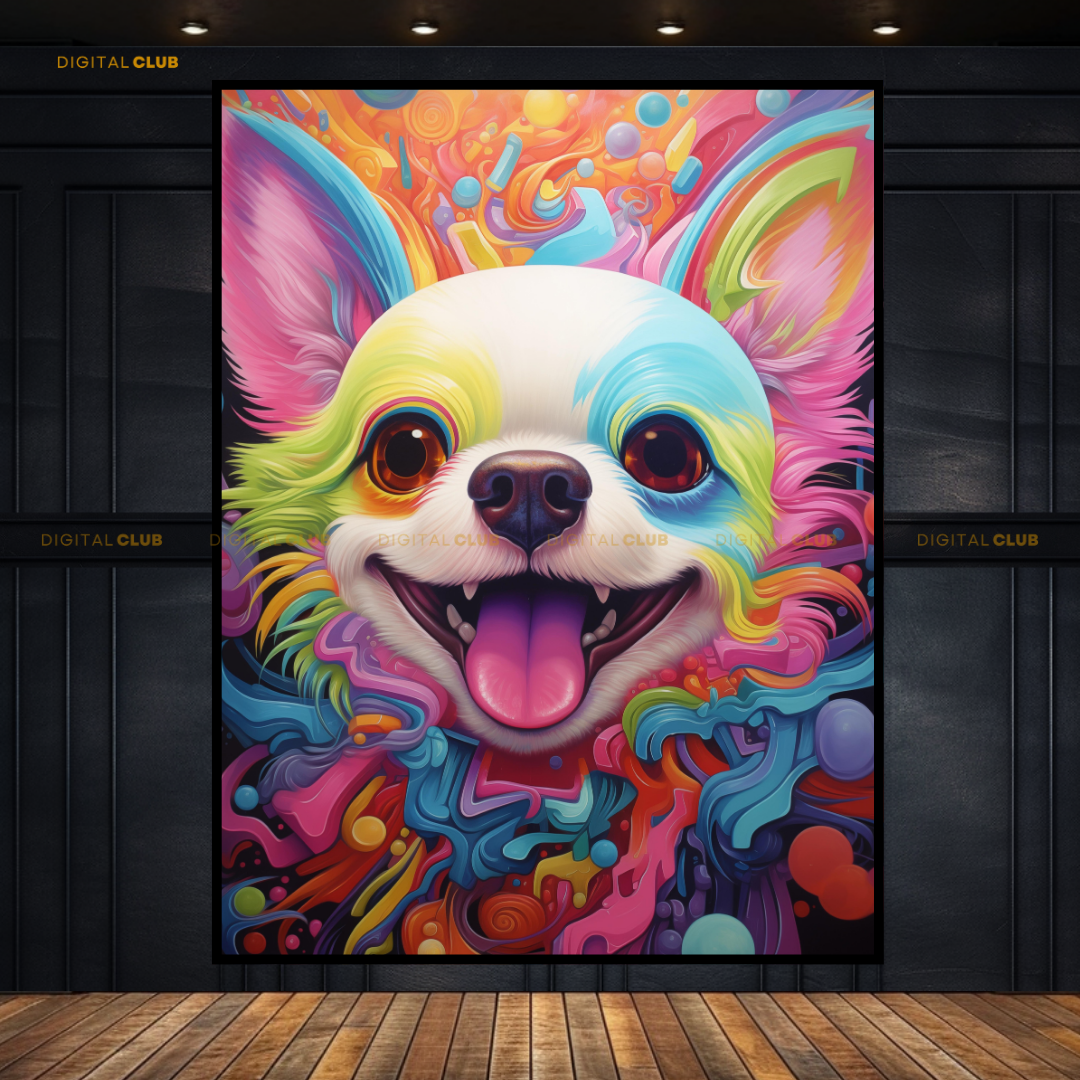 Dog Colour Splash 1 Premium Wall Art