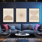 Boho Style Artwork 2 - 3 Panel Wall Art