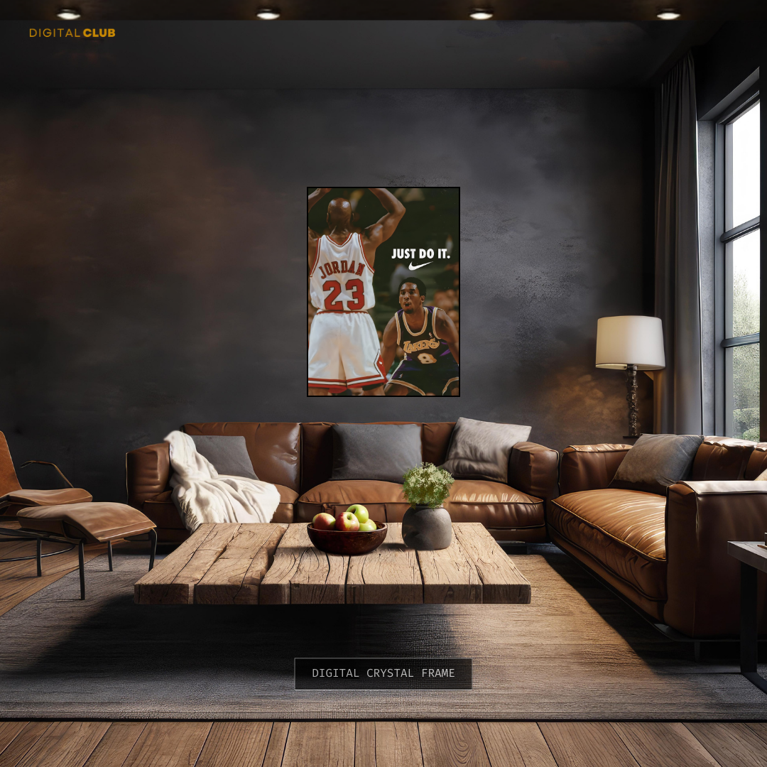 Just Do It Jordan & Kobe Basketball Premium Wall Art