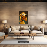 Pluto Disney Artwork Premium Wall Art
