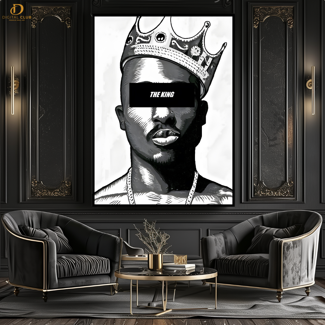 Tupac The KING - Artwork - Premium Wall Art