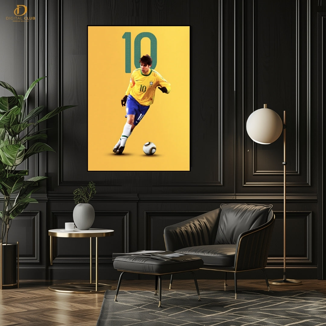KAKA No 10 - Football - Premium Wall Art