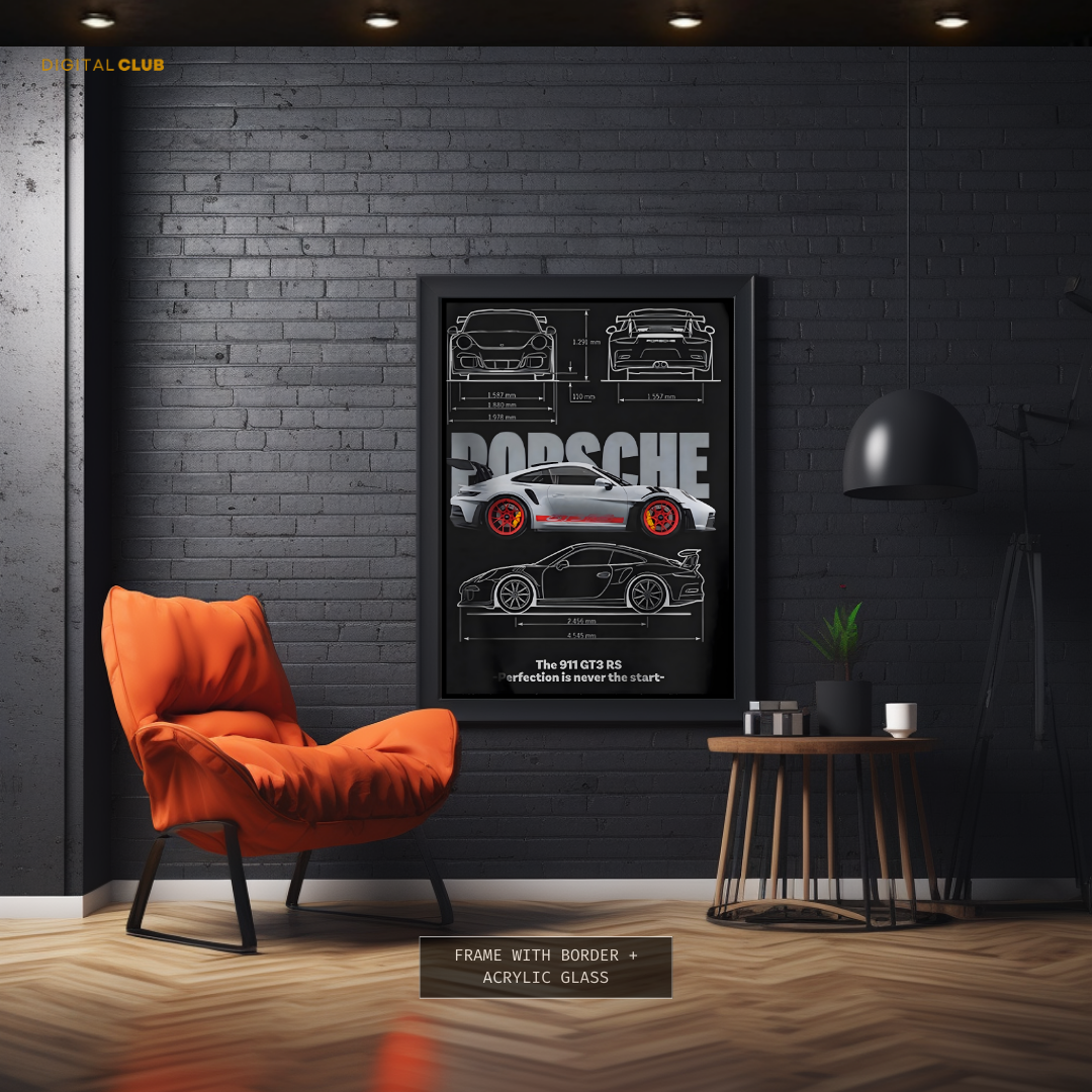 Porsche - Artwork 2 - Premium Wall Art