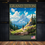 Grand Teton USA Premium Wall Art
