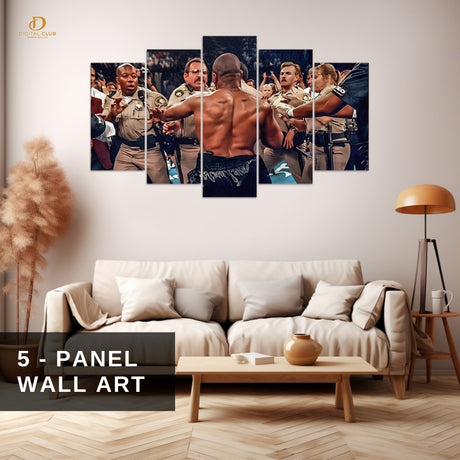 Mike Tyson - Boxing - 5 Panel Wall Art