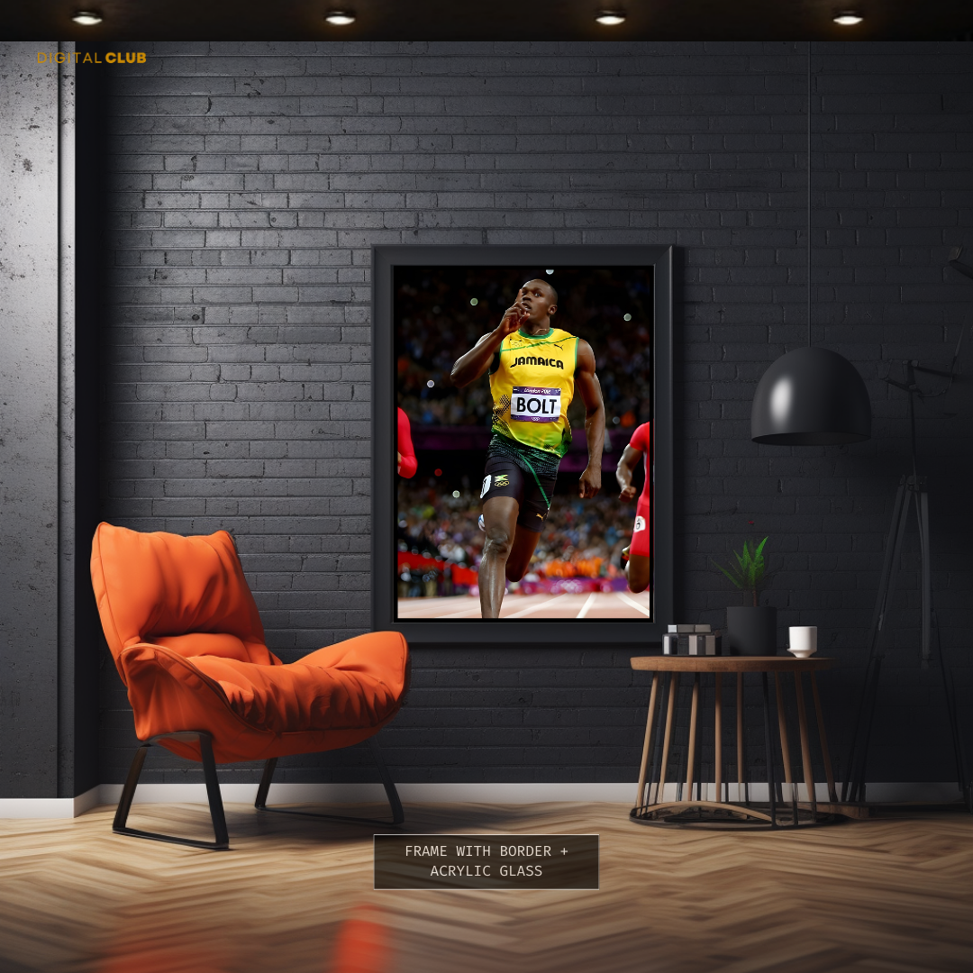Usain Bolt Champ Premium Wall Art