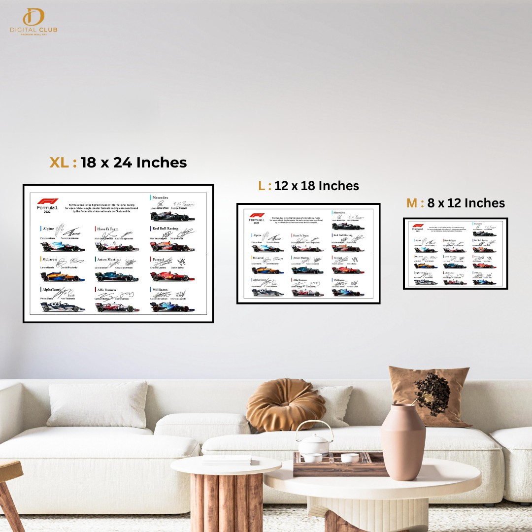 Formula 1 - Signed Memorabilia - Wall Art