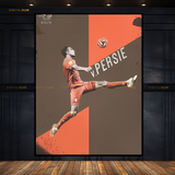 R V Persie - Football - Premium Wall Art