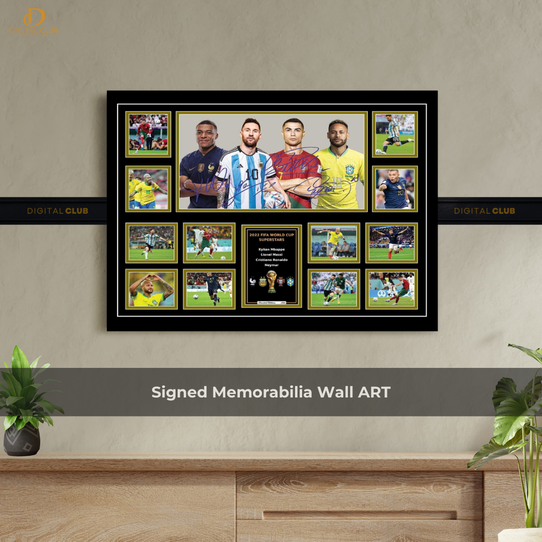 Football Stars - Signed Memorabilia - Wall Art