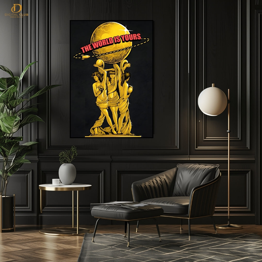 The World is Yours - Scarface - Premium Wall Art