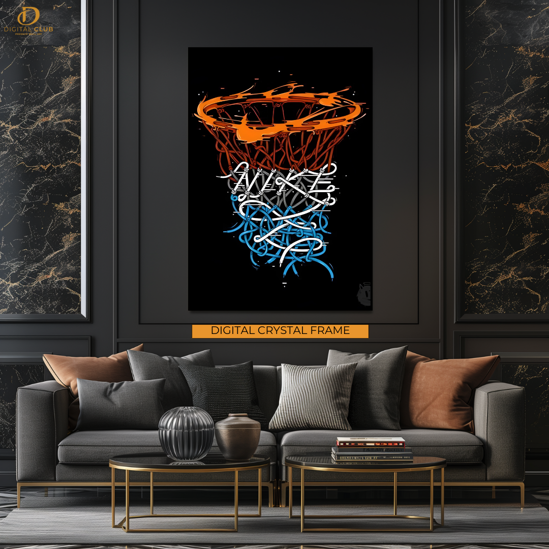 Basketball Net - Nike Artwork - Premium Wall Art