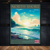 North Shore Hawaii USA Premium Wall Art