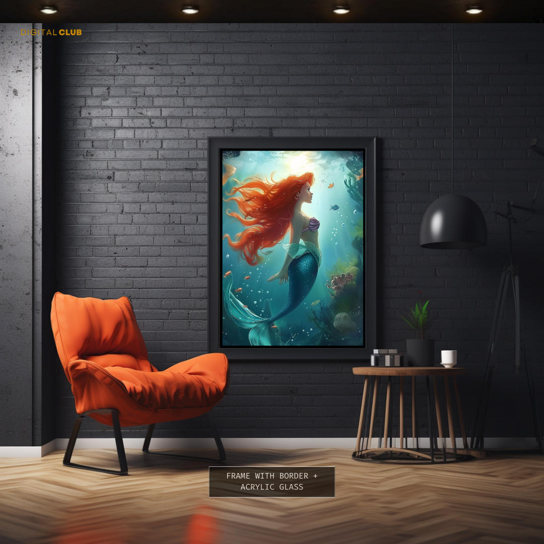 Disney Mermaid Princess Artwork Premium Wall Art