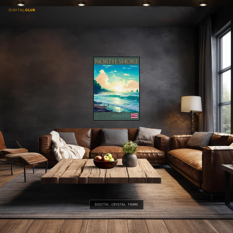 North Shore Hawaii USA Premium Wall Art