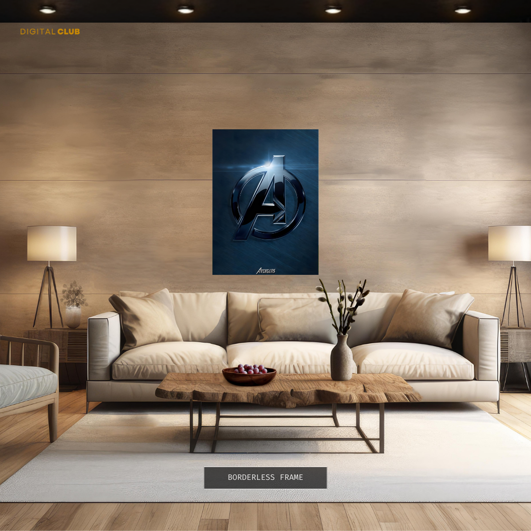 Avengers - Logo Artwork - Premium Wall Art