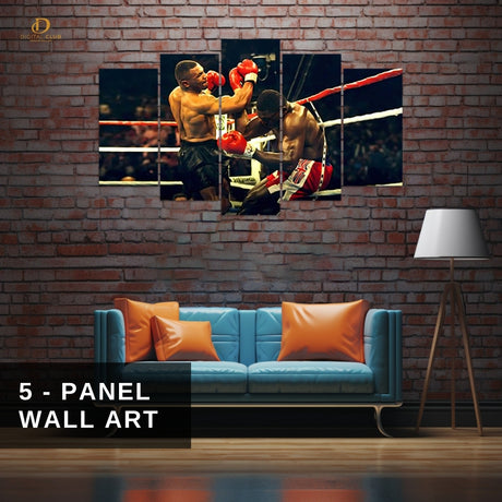 Mike Tyson - Champ - 5 Panel Wall Art