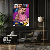Messi Goat - Football - Premium Wall Art