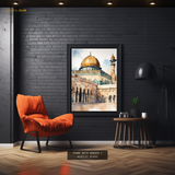 Masjid e AQSA Palestine Islamic Premium Wall Art