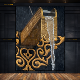 Kaaba House of ALLAH Waterfall Islamic Premium Wall Art