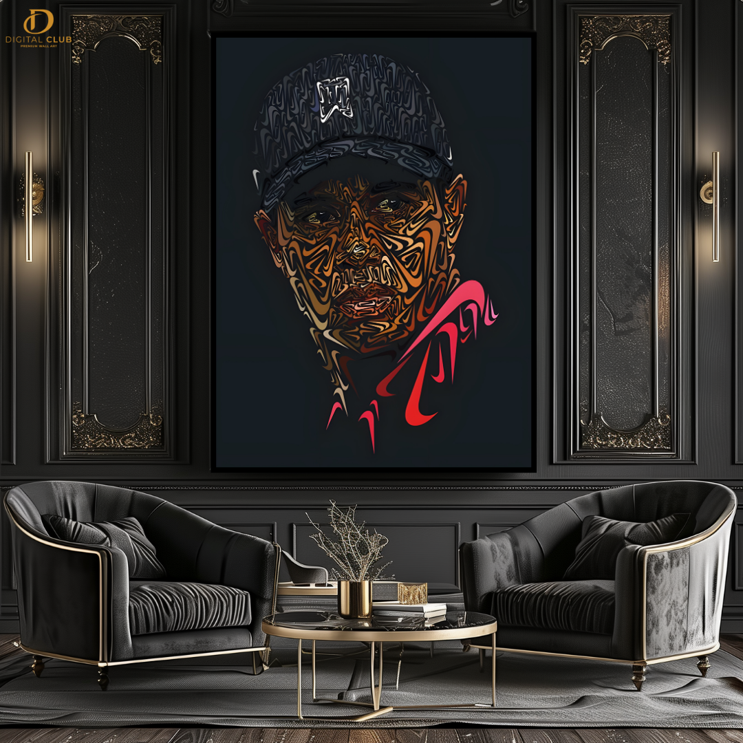 Tiger Woods - Golf Artwork - Premium Wall Art