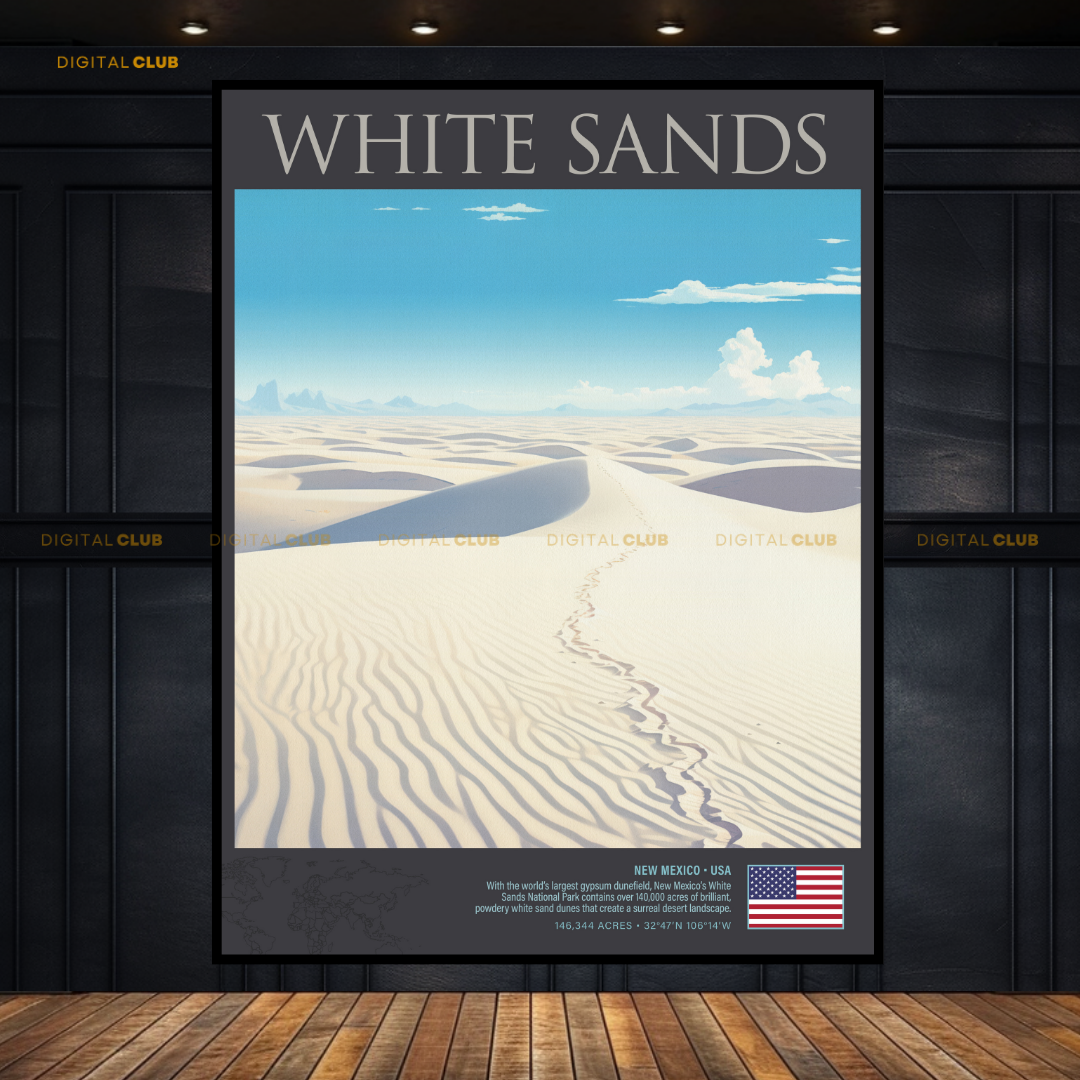 White Sands USA Premium Wall Art