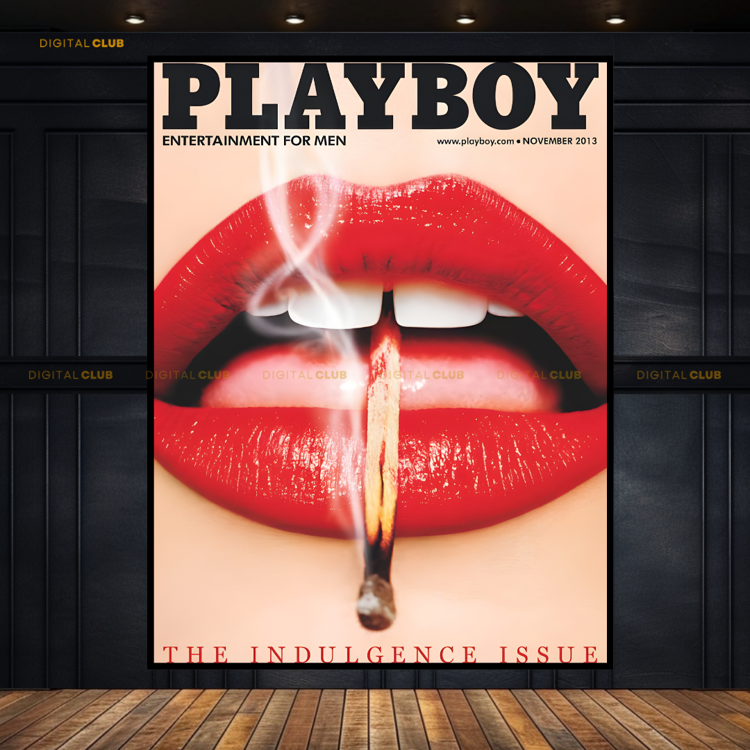 Playboy Magazine Cover Premium Wall Art
