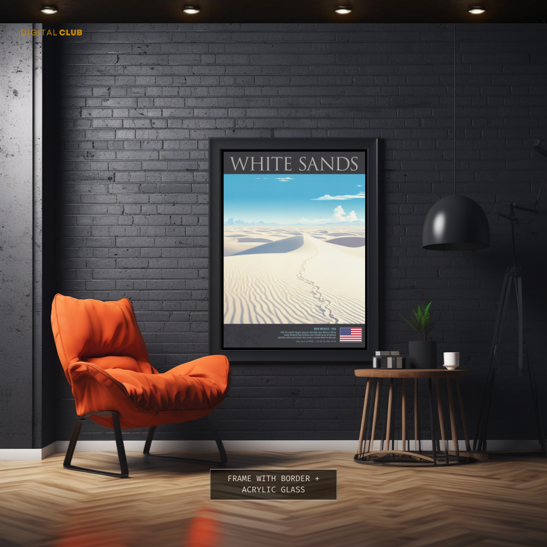 White Sands USA Premium Wall Art