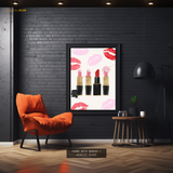 Set of Lipsticks Fashion Premium Wall Art