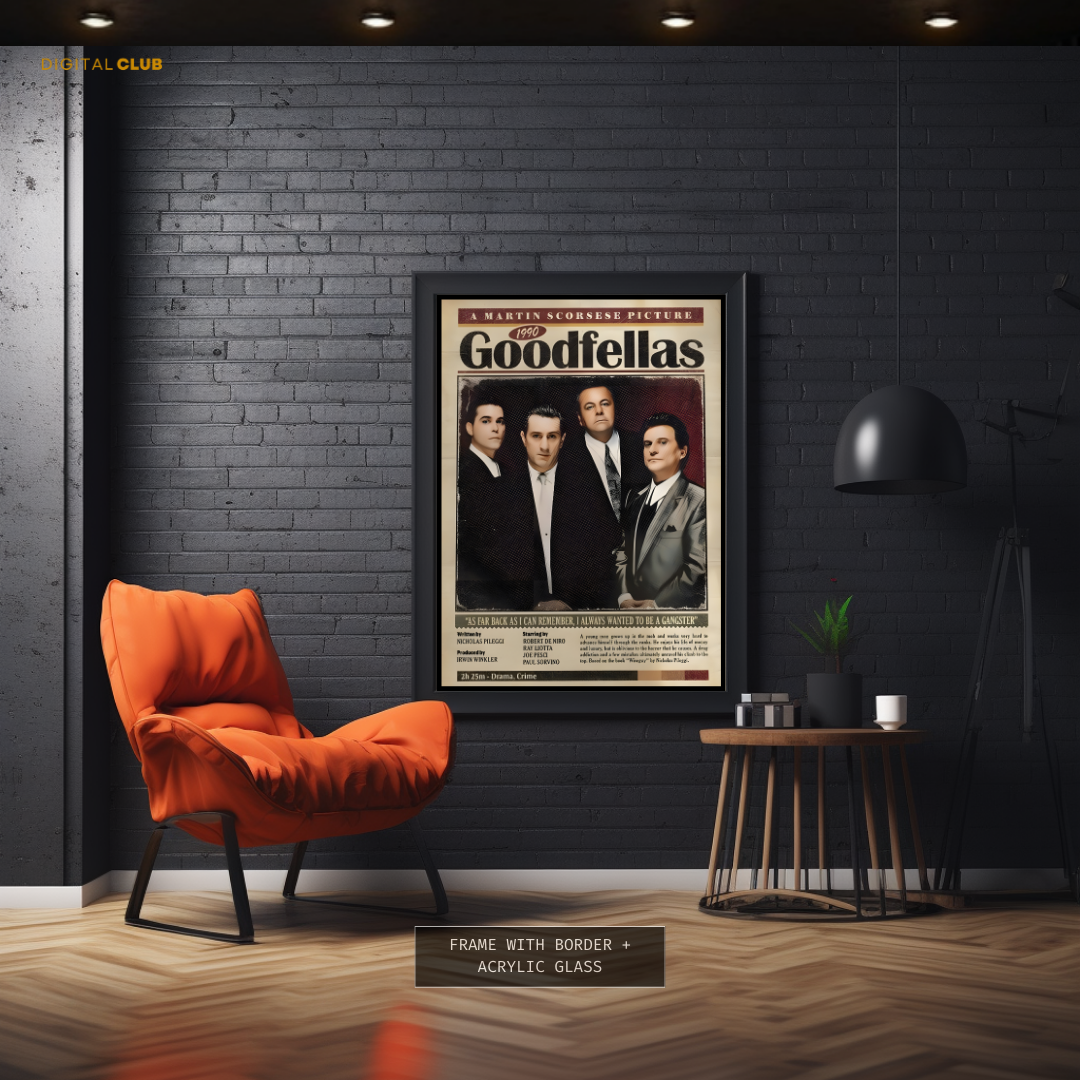 Goodfellas Newspaper Page Premium Wall Art