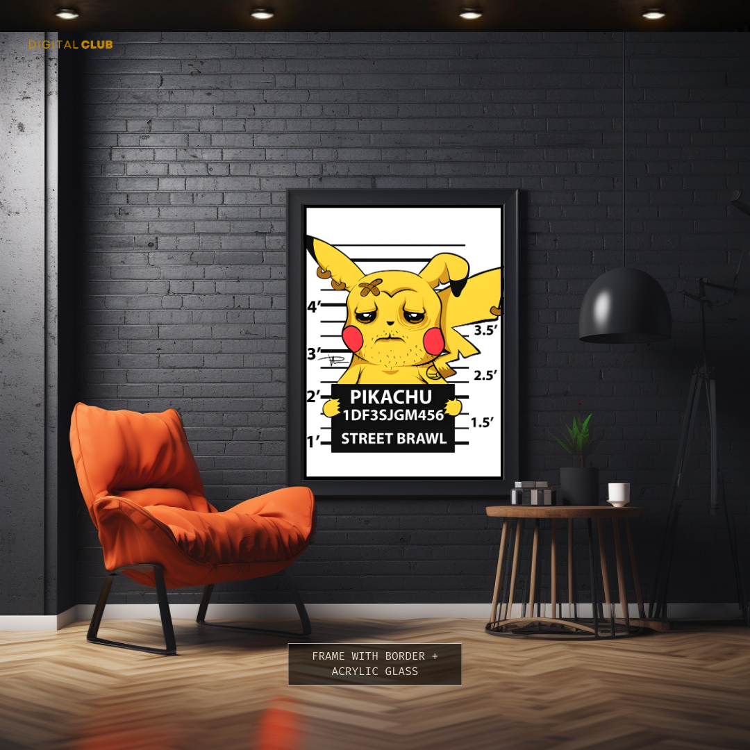 Pikachu - Artwork - Premium Wall Art