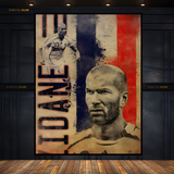 Zidane - Football - Premium Wall Art