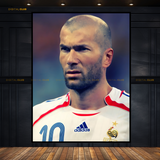 Zidane France Football Premium Wall Art