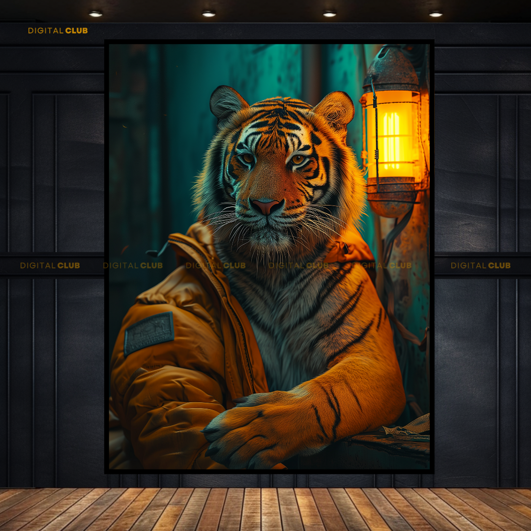 Tiger Artwork 3 - Animal & Wildlife Premium Wall Art