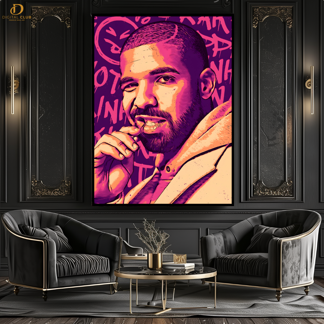 Drake - Music Artwork - Premium Wall Art