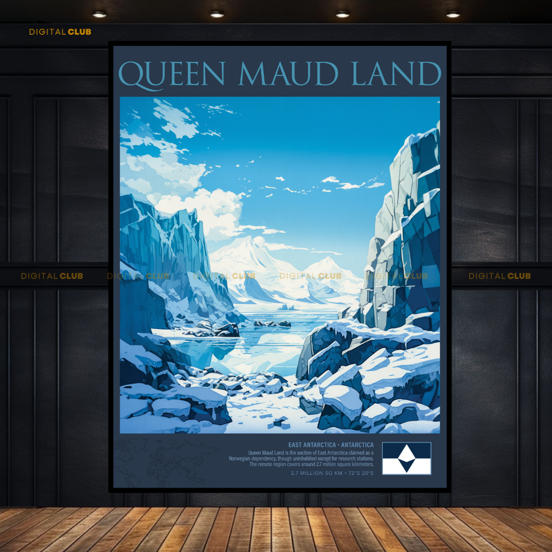 Queen Maud Land Antartica Premium Wall Art