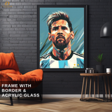 Lionel Messi 10 - Football - Premium Wall Art