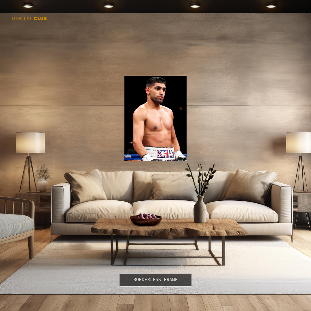 Amir Khan Boxing Champ Premium Wall Art