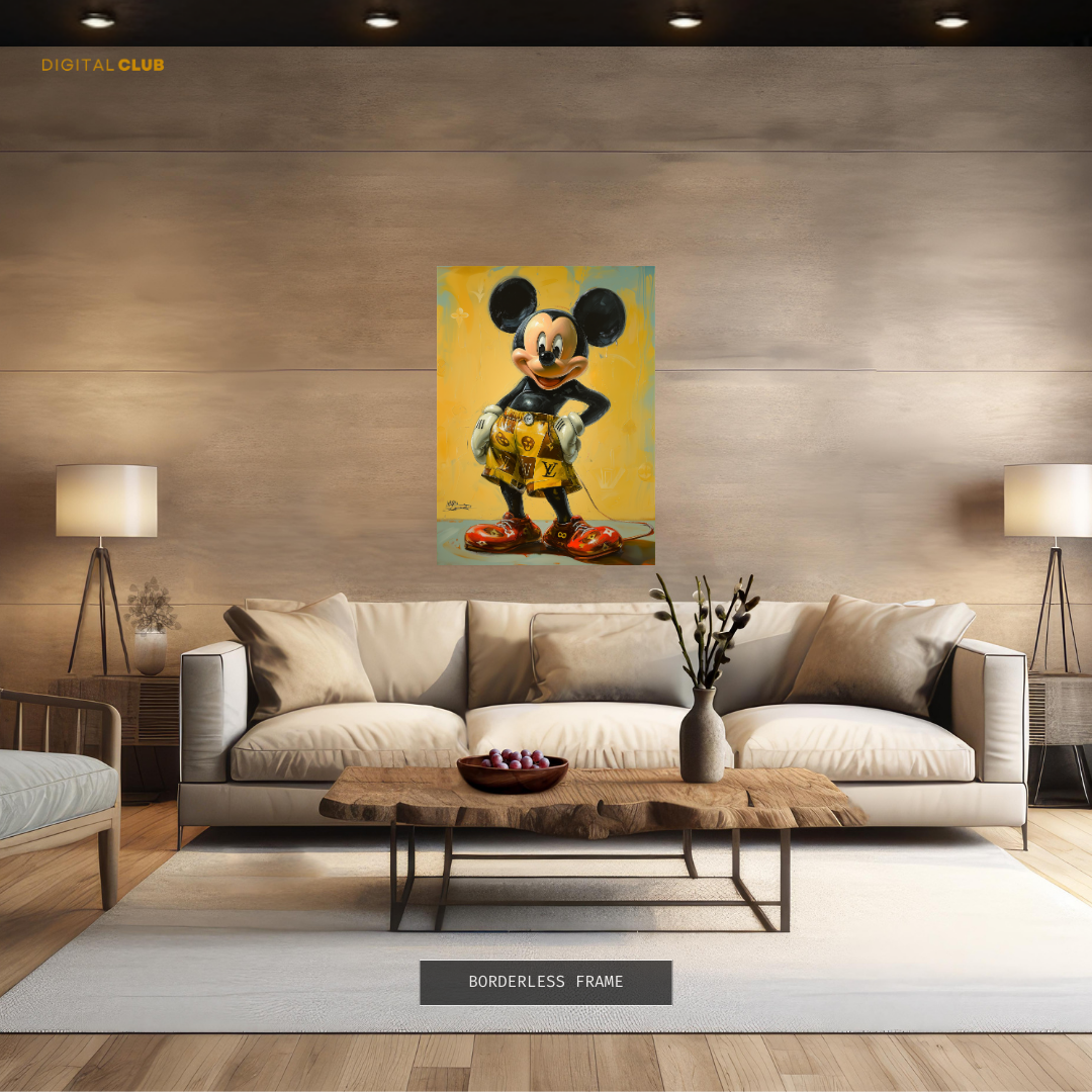 Mickey Mouse Lv Shorts 1 Premium Wall Art