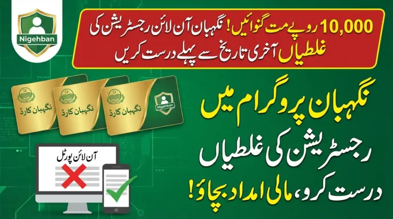 Don’t Lose Rs. 10,000! Fix Nigehban Online Registration Mistakes Before Deadline.