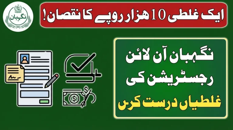 One Mistake Costs Rs. 10,000! Fix Nigehban Online Registration Mistakes.